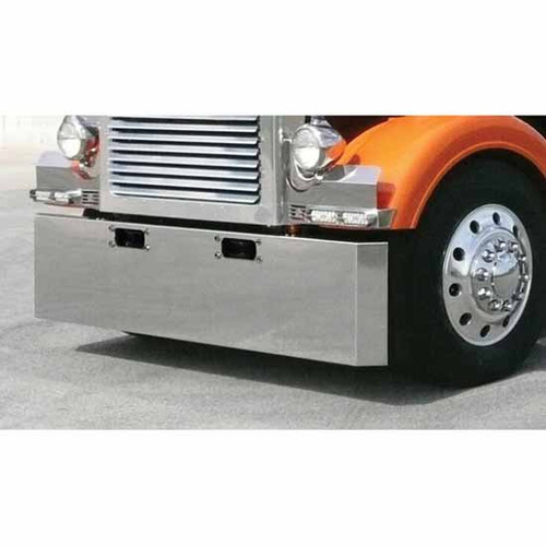 22 Inch Stainless Steel Mitered End Short Radius Bumper With Tow Holes For Peterbilt 352 And 359