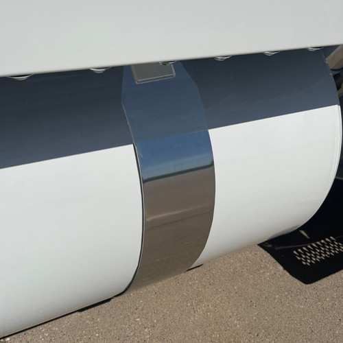 Stainless Steel 26 Inch Diameter Fuel Tank Straps By Iowa Customs Fits Peterbilt