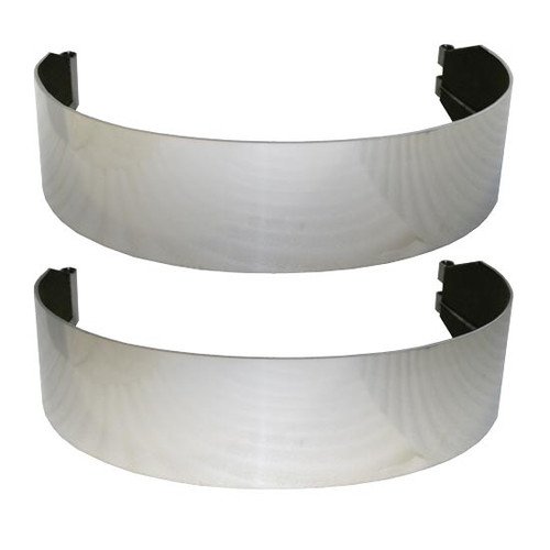 6 Inch Stainless Steel Fuel Tank Strap Kit By Chrome Shop Mafia Fits Peterbilt W/ 23 Inch Diameter Tanks