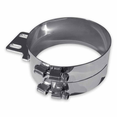 5 Inch Stainless Steel Straight Bracket Exhaust Clamp Fits Peterbilt 2006 & Earlier, 389 Glider 2008-2024