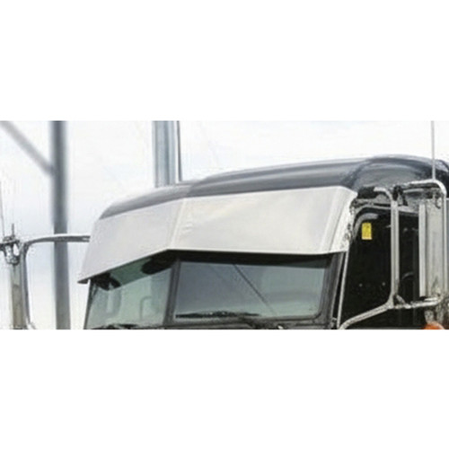 8 X 13 Inch Stainless Steel Reverse Bowtie Visor By 12 Gauge Customs Fits Peterbilt 389