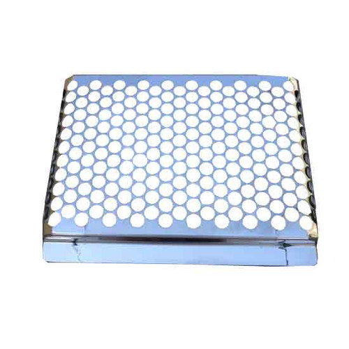 16 Inch Dummy Cab Air Intake Screen With 7/16 Inch Circle Holes By Roadworks Fits Peterbilt 386 Driver Side
