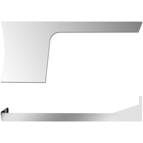 4 Inch SS Blank 1 Piece Cab-Cowl And Sleeper Panels With Wrap For Peterbilt 389 Non-Urea With 70/78 Inch Sleeper With Extenders