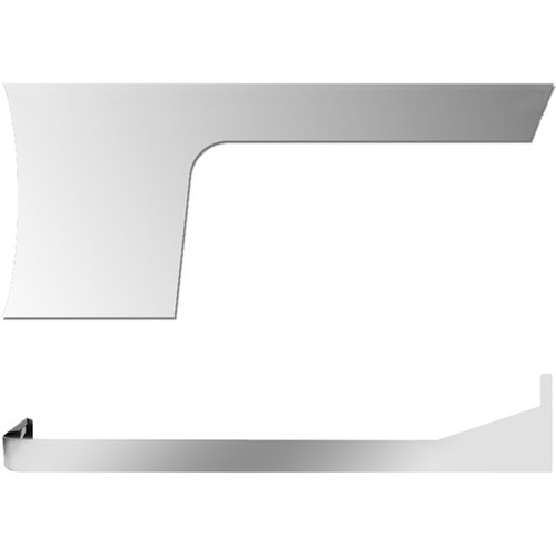 4 Inch SS Blank 1 Piece Cab Cowl And Sleeper Panels With Wrap For Peterbilt 389 Non-Urea With 70/78 Inch Sleeper With Extenders With O Dpf