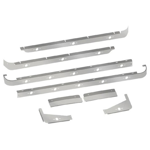 70 Inch Sleeper And Extension Panel Kit With 18 Slotted Light Holes For Peterbilt 386 With Sleeper
