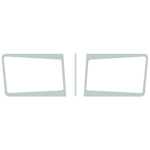 Stainless Steel Windshield Trim For Peterbilt 300 Series (3 Piece)