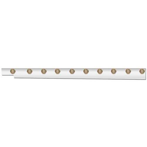 4 Inch Wide Cab Panel With 10 Clear Lens Amber Bullseye Lights For Peterbilt 579