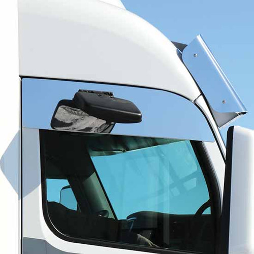 8 Inch Paintable Stainless Steel Door Chops By Roadworks Fits Peterbilt 567 & 579