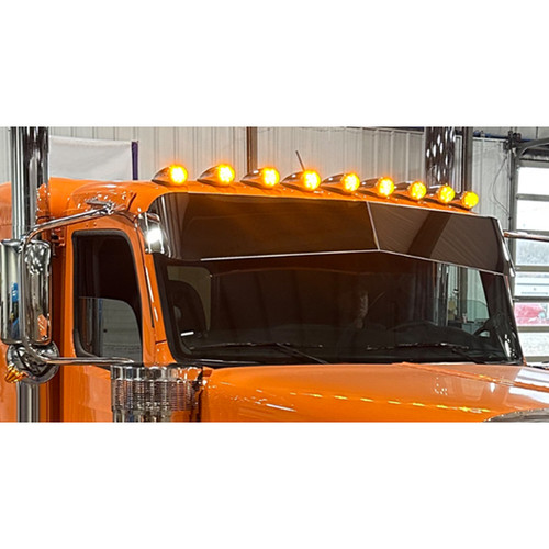 Stainless Steel Cab Mount Mirror Brackets For Peterbilt 589