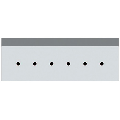 70 Inch Stainless Steel Sleeper Shock Bag Cover With 6 - 3/4 Inch Button Light Holes For Peterbilt With Unibilt Sleeper