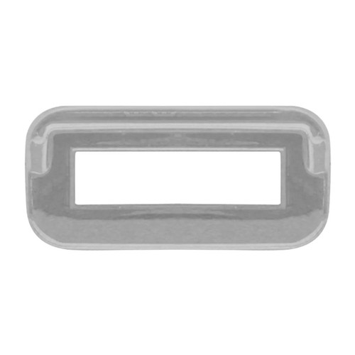 Chrome Switch Bezel Covers With Visor - 6 Pack For Peterbilt