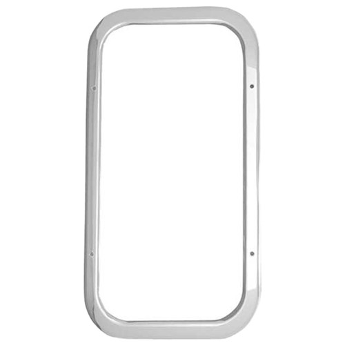 Chrome Plastic Exterior View Window Trim For Peterbilt 378, 379
