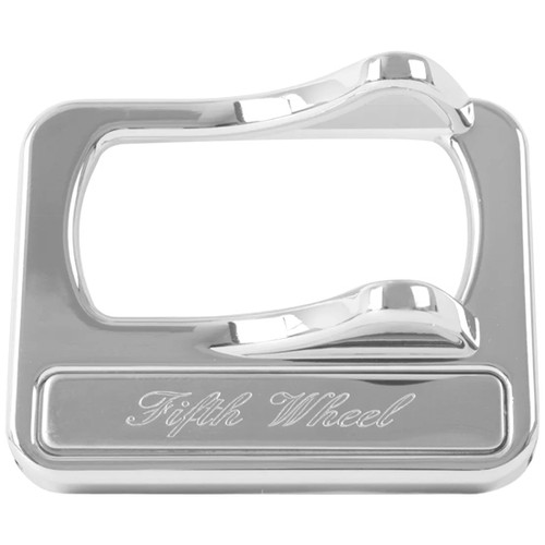 Chrome 5Th Wheel Rocker Switch Cover Guard With SS Plate For Peterbilt