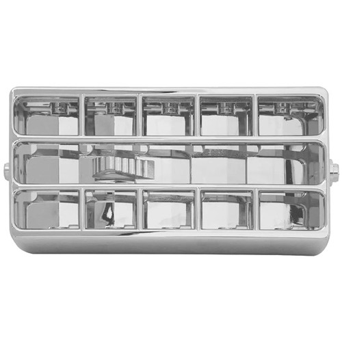 Chrome Plastic Ac Vent With Adjustable Louver For Peterbilt 357, 378, 379, 385