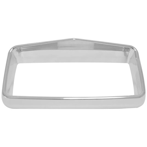 Chrome Center Dash Instrumental Bezel With Visor For Peterbilt 357, 378, 379, 385, 386, 387