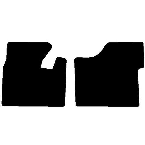 Black Front Floor Mats For Peterbilt 579 With Automatic Transmission