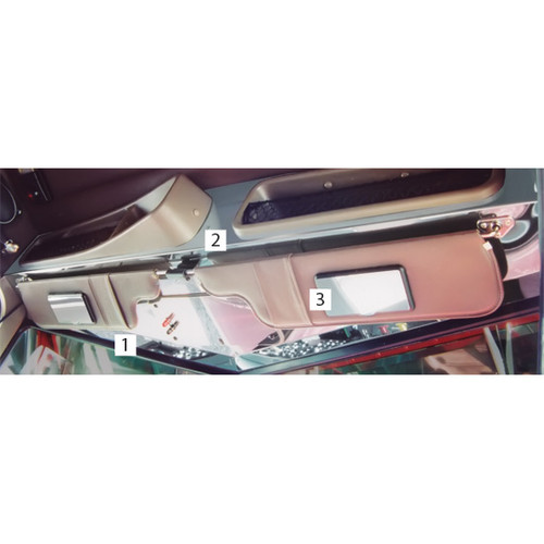 Stainless Steel Headliner And Console Trim For Peterbilt Ultracab