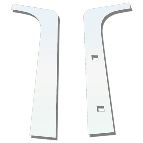 Stainless Steel Side Window Post Covers For Peterbilt 389