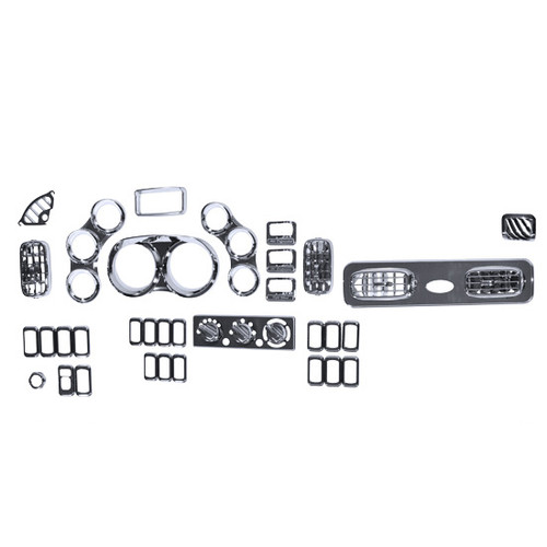 Peterbilt 379, 378, 389, 388, 386, 335 Chrome Dash Bezel And Trim Kit