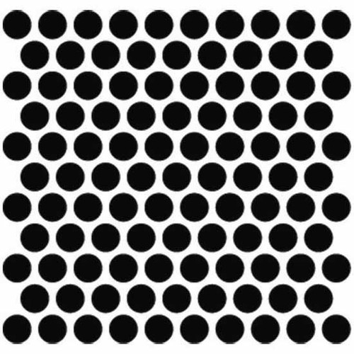 16 Inch 304 Stainless Steel Lower Punch Grille Inserts With Large 7/ Circle Cutouts For Kenworth T660