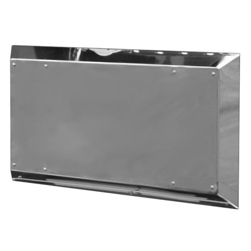 19 Inch Stainless Steel Double Vent Cover Center To Center For Kenworth T680 And T880