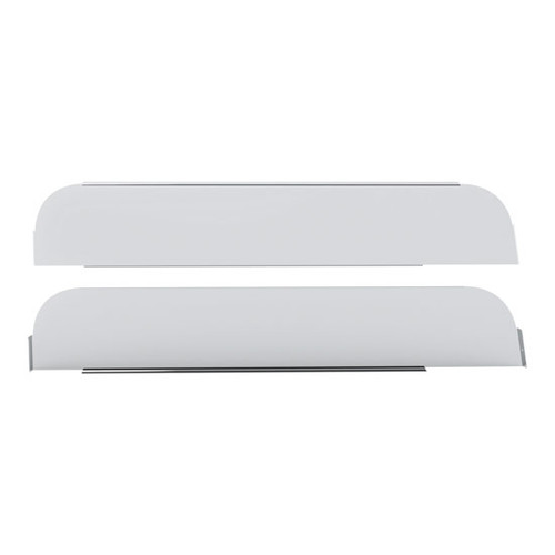 Chop Top Window Trim Stainless Steel W/ 5 Inch Drop Fits Kenworth 1998 & Newer