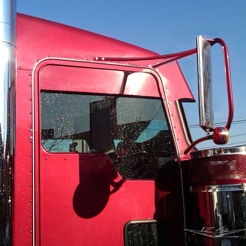 4 Inch Aluminum Chopped Door Trim By 12 Gauge Customs Fits Kenworth Daylite Doors