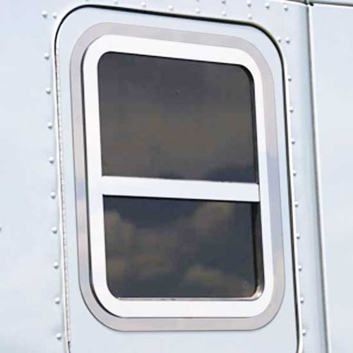 Turnpike Truck Trim Stainless Steel Sleeper Window Outer Trim For Kenworth T680 / T880 / W990
