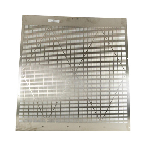 Stainless Steel Laser Cut Diamond Design Grille Insert With Rectangular Holes For Kenworth W900L 2019-2024