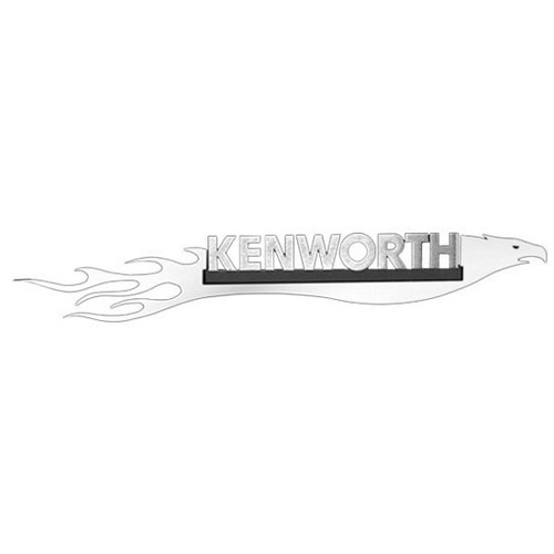 Mirror Finish 304 Stainless Steel Flaming Eagle Hood Emblem Trim For Kenworth