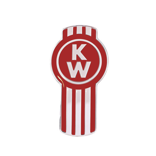 Original Style Kenworth Emblem- Red & Chrome