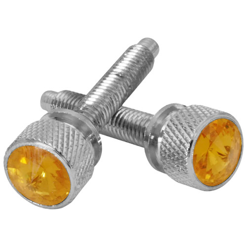 Jeweled Chrome 1 3/8 Inch Long Dash Screws Fits Kenworth C500, Cabover, K100E, T2000, T300, T600, T600B, T800, W900B, W900L, W900S