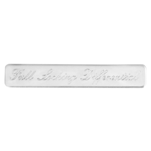 Stainless Steel Full Locking Differential Stick On Insert Plate For Switch Guard For Kenworth