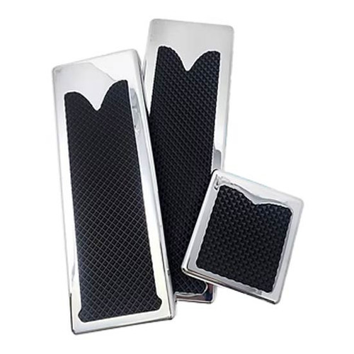 Chrome-Plated Billet Aluminum Square Pedal Set For Kenworth 2005-Older