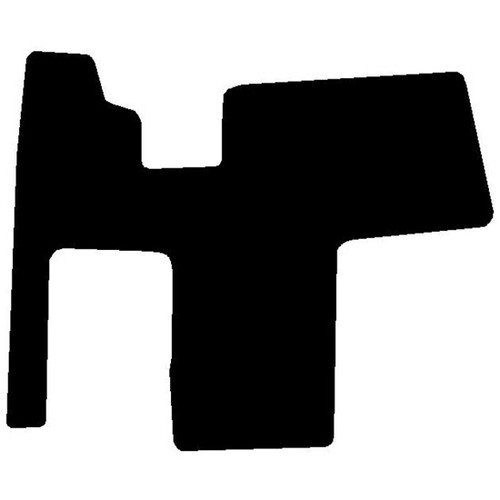 Black Front Floor Mats For Kenworth Aero-Cab T600, T800 And W900
