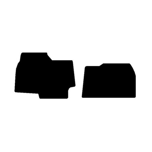 Black 2 Pc Front Floor Mats, Full Coverage For Kenworth T2000 2000 Thru 2010