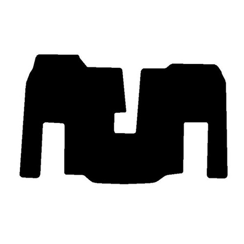 Black Front Floor Mats For Kenworth T2000 With Manual And Automatic Transmissions
