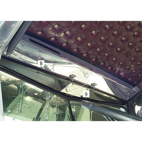 Stainless Steel Flat Top Horn Pull Cover For Kenworth 1995-2004