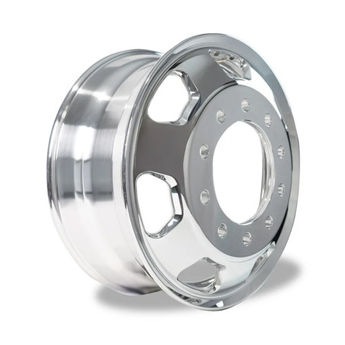 Polished Aluminum Wheel 24.5 X 8.25 Inch Hub Pilot 10 KW Style Holes