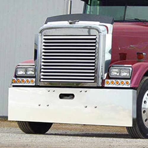 22 Inch Stainless Steel Boxed End Bumper With Tow Hole For Freightliner Classic, Cabover Pre-2003