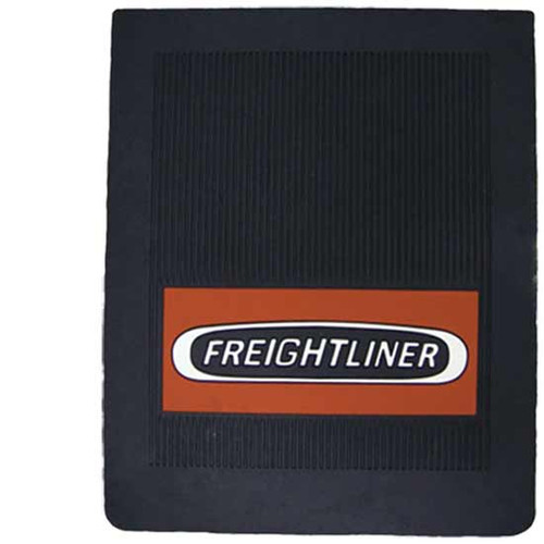 20 Inch 16 X Black Rubber Freightliner Logo Mud Flap