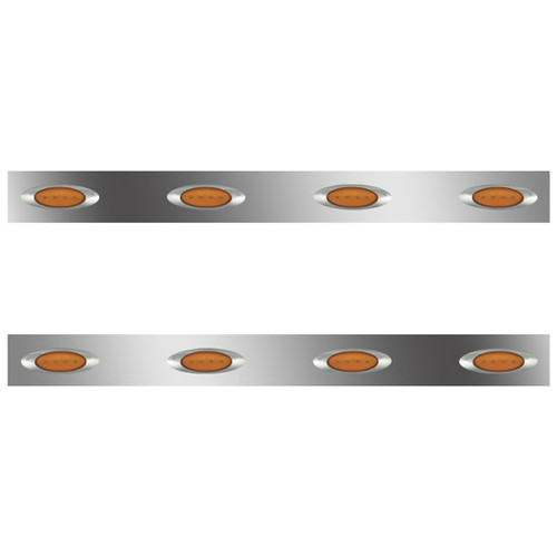 Stainless Steel Cab Panels With 8 Total M1 For Freightliner Classic