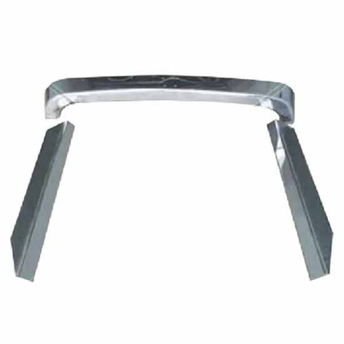 3 Piece Stainless Steel Grille Surround By BESTfit Fits Freightliner FLD120