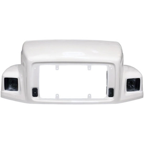 Fiberglass Hood W/ 46.5 Inch Centerline & Fenders By Jones Performance Replaces A17-12792-005, A17-14024-009 FitsFreightliner FL70 & FL80 School Bus