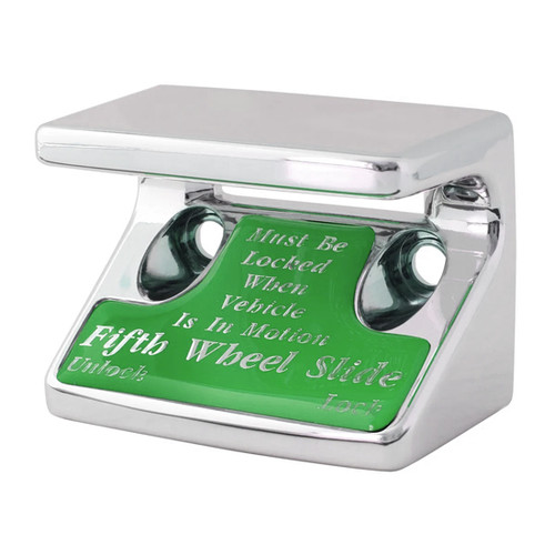 5Th Wheel Silver Script With Green Sticker For Freightliner