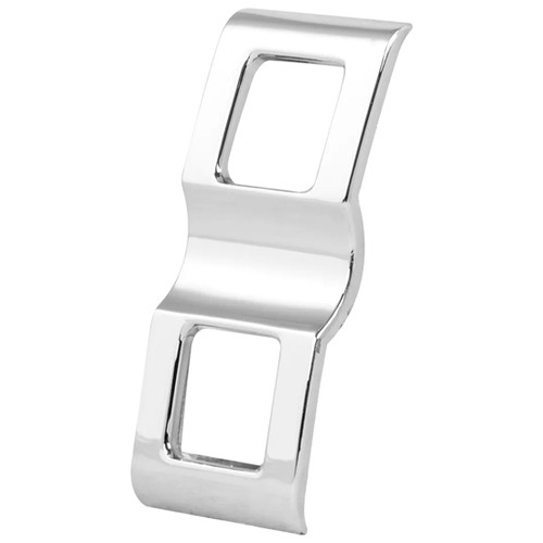 Chrome Dash Switch Cover With 2 Openings For Freightliner Cascadia