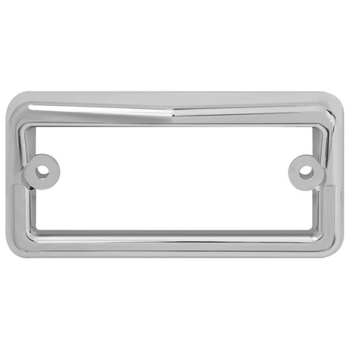 Chrome Rectangular Cab Visor Light Bezel For Freightliner
