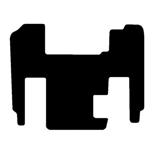 Black Front Floor Mats For Freightliner Classic Xl And Fld With Thermos Holder