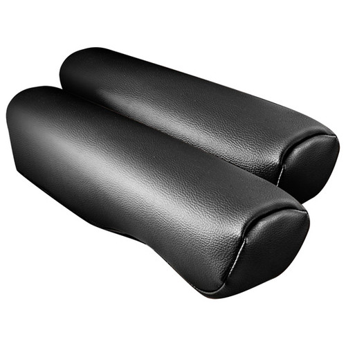 33 Inch Black Faux Leather Armrest Cover Set, For Freightliner Cascadia