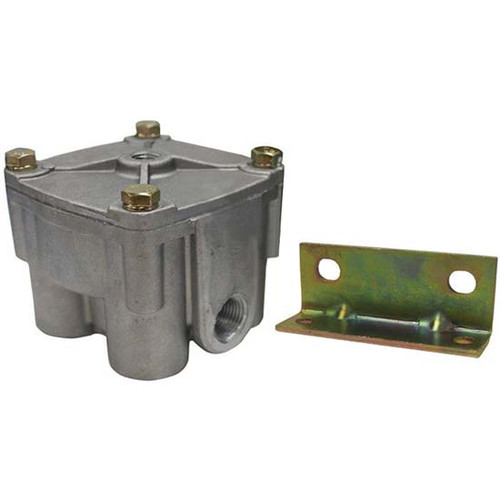 R12 Relay Air Valve With Vertical Ports, Mounting Bracket - Replaces Bendix 065181